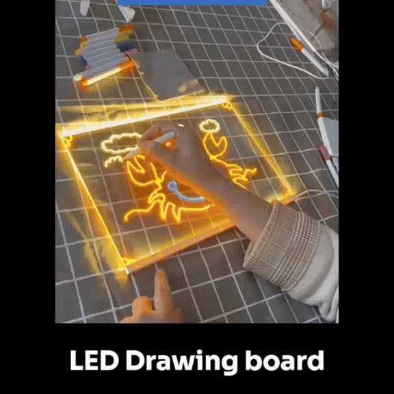 LED Acrylic Note Board 7 Colors