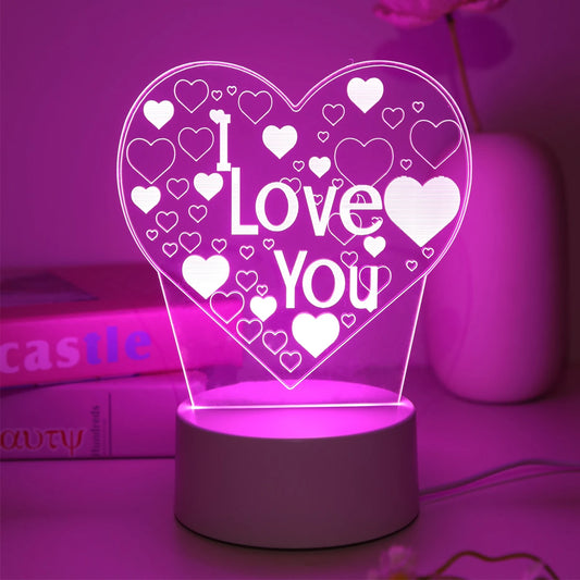 Heart-Shaped Night Light – Soft LED Glow