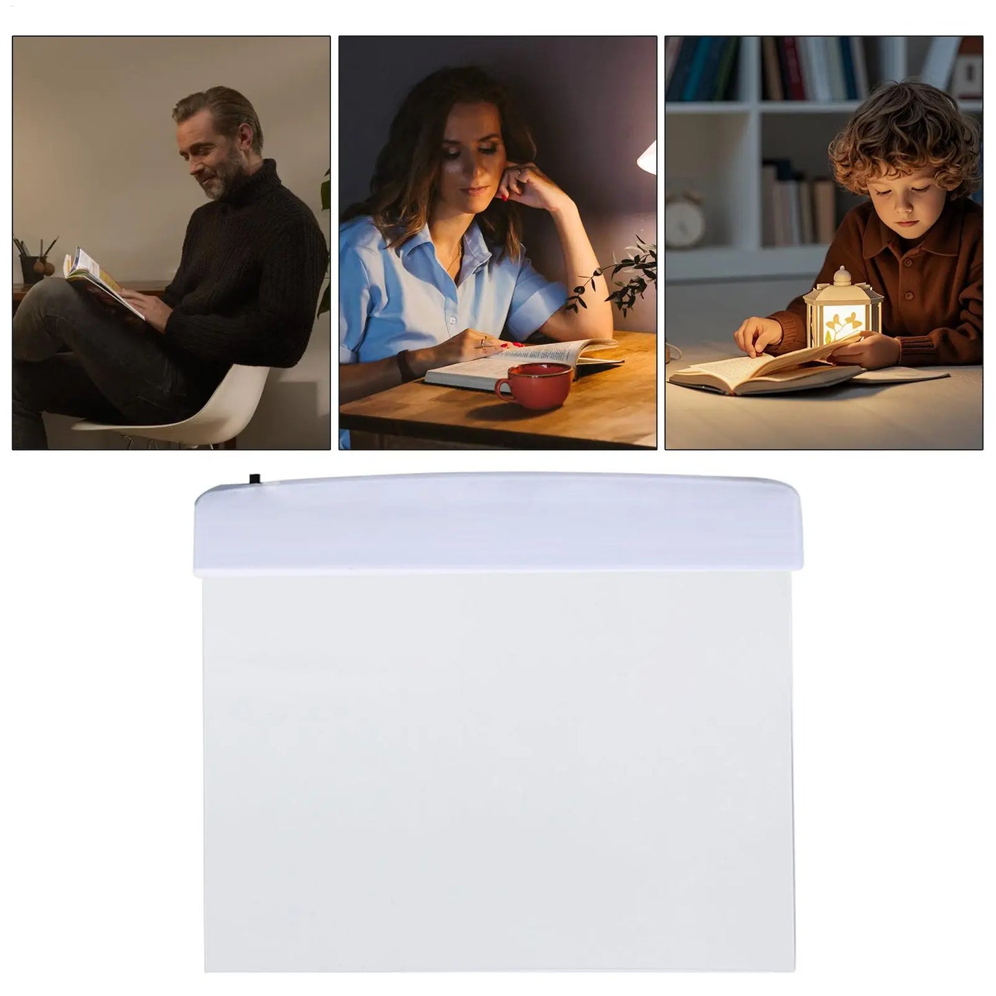 Flat-Panel LED Reading Light – Bed &amp; Night Book Lamp Petrovick