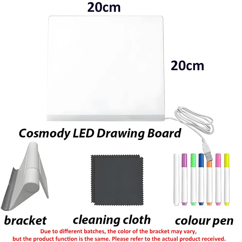 LED Acrylic Note Board 7 Colors