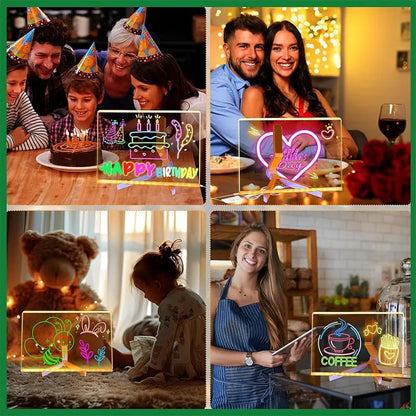 LED Acrylic Note Board 7 Colors