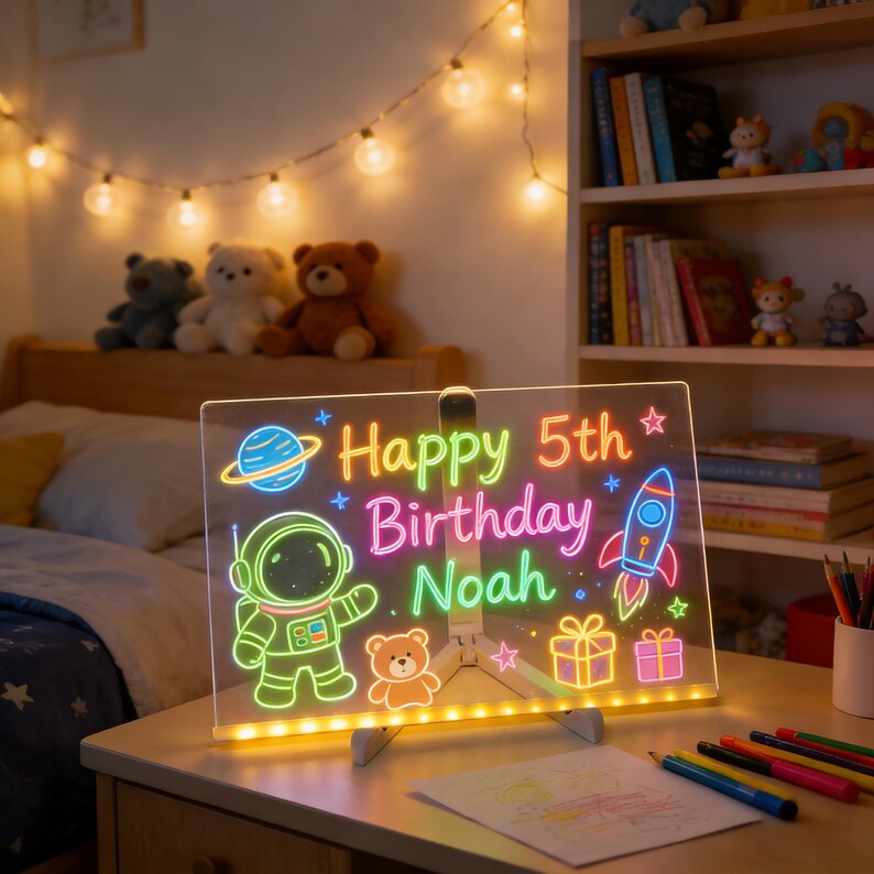 LED Acrylic Note Board 7 Colors
