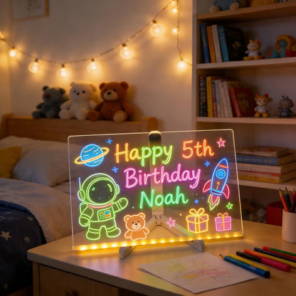 LED Acrylic Note Board 7 Colors